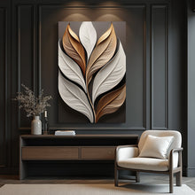 Load image into Gallery viewer, Elegant 3D Leaf Wall Art