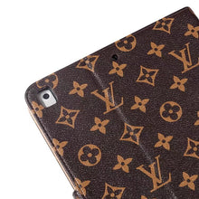 Load image into Gallery viewer, Luxury Canvas Monogram Leather Fresh Summer Theme Pattern Apple iPad case