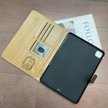 Load image into Gallery viewer, Luxury Canvas Monogram Leather Fresh Summer Theme Pattern Apple iPad case