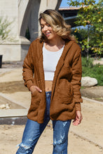 Load image into Gallery viewer, Full Size Teddy Hooded Jacket with Pockets