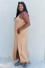 Load image into Gallery viewer, Ninexis Good Energy Full Size Cami Side Slit Maxi Dress in Camel