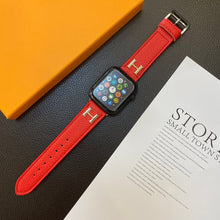 Load image into Gallery viewer, Genuine Pattern Leather Apple Watch Strap