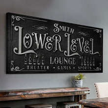 Load image into Gallery viewer, Personalized Lower Level Sign
