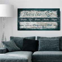 Load image into Gallery viewer, This is Us Family Sign