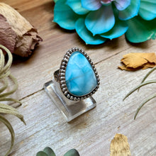 Load image into Gallery viewer, MJ Ring Free-Form Larimar Sterling Silver Ring