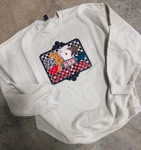 Load image into Gallery viewer, Lucky girl checker collage Tee or Sweatshirt