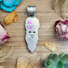 Load image into Gallery viewer, 66 - Sterling Silver Royston Turquoise &amp; Indian Head Penny Pendant by Shay Pfeiffer