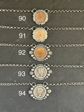 Load image into Gallery viewer, 94 - Sterling Silver Mercury Dime Fixed Chain Necklace by Jason Ogg