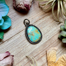 Load image into Gallery viewer, MJ Turquoise Pendant – Sterling Silver