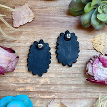 Load image into Gallery viewer, Mint Concho Large Clay Stud Earrings