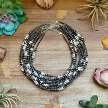 Load image into Gallery viewer, Wild Horse &amp; Sterling Silver Pearl Necklace