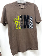 Load image into Gallery viewer, Lime Green Leopard 8 Ball Mama – Espresso Comfort Colors Tee