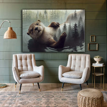 Load image into Gallery viewer, Otter Double Exposure Wall Art