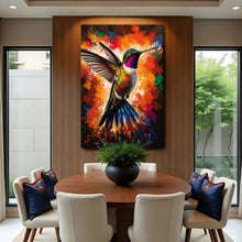 Load image into Gallery viewer, Humming Bird Abstract Wall Art