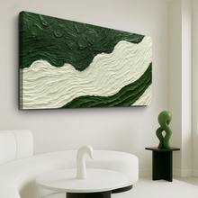 Load image into Gallery viewer, Green Rivers Abstract Wall Art VII