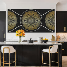 Load image into Gallery viewer, Gold Sacred Geometry Wall Art