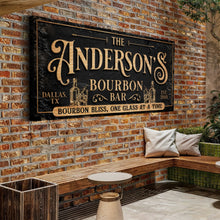 Load image into Gallery viewer, Personalized Bourbon Bar Sign III
