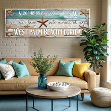Load image into Gallery viewer, Personalized Beach House Coastal Sign III