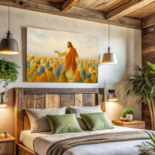 Load image into Gallery viewer, Jesus Speaking To Crowd Faith Wall Art II
