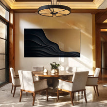 Load image into Gallery viewer, Black And Gold Minimalist Abstract X