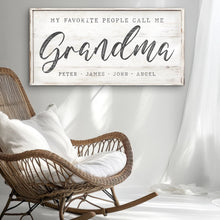 Load image into Gallery viewer, My Favorite People Call Me Grandma Sign II