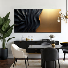 Load image into Gallery viewer, Black And Gold Minimalist Abstract XIII