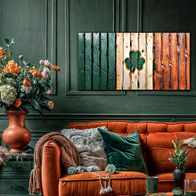 Load image into Gallery viewer, Irish Shamrock Glory Wooden Flag Wall Art