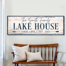Load image into Gallery viewer, Personalized Lake House Sign V