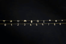 Load image into Gallery viewer, Pave Initial CZ Diamond Letter Necklace in Sterling Silver