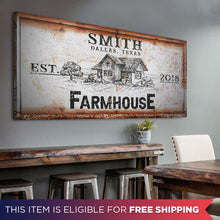 Load image into Gallery viewer, Rustic Farmhouse Personalized Sign III