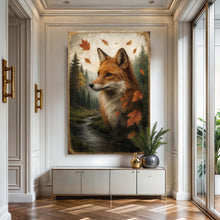 Load image into Gallery viewer, Autumn Fox Double Exposure Wall Art
