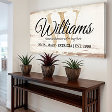 Load image into Gallery viewer, Personalized Family Sign XI