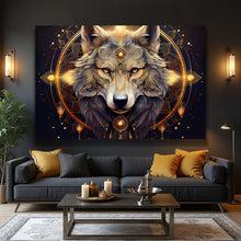 Load image into Gallery viewer, Wolf Head Wall Art