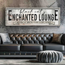 Load image into Gallery viewer, Black Cat's Enchanted Lounge Halloween Sign III