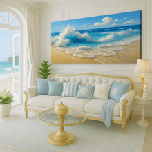 Load image into Gallery viewer, Serene Ocean Wave Coastal Wall Art V