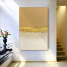 Load image into Gallery viewer, Minimalist White And Gold Wall Art