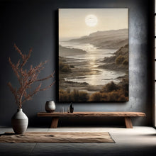 Load image into Gallery viewer, Misty Shores Coastal Impasto Wall Art