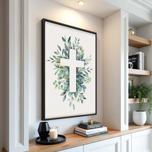 Load image into Gallery viewer, Evergreen Cross Faith Wall Art