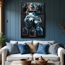 Load image into Gallery viewer, 3D Wolf Collage Wall Art II