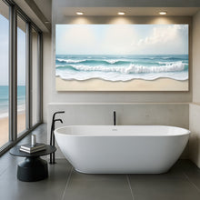 Load image into Gallery viewer, Serene Ocean Wave Coastal Wall Art XIV