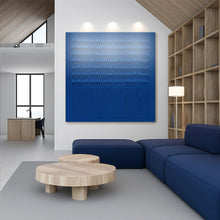 Load image into Gallery viewer, Minimalist Blue Gradient Abstract Wall Art
