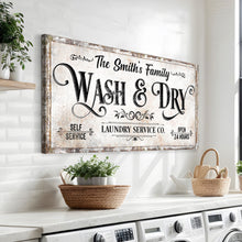 Load image into Gallery viewer, Personalized Laundry Service Sign II