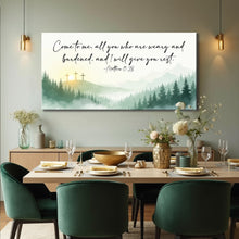 Load image into Gallery viewer, Come To Me - Matthew 11:28 Faith Sign