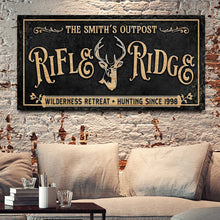 Load image into Gallery viewer, Personalized Rifle Ridge Family Sign