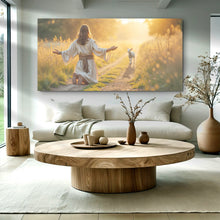 Load image into Gallery viewer, Jesus Protects The Lamb From Wolves Faith Wall Art IX