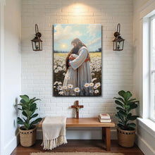 Load image into Gallery viewer, Jesus Hugging Woman Faith Wall Art