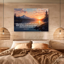 Load image into Gallery viewer, Psalm 121:1-2 - A Song Of Ascents Faith Wall Sign