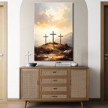 Load image into Gallery viewer, Three Crosses on Calvary Faith Wall Art