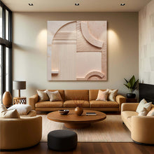 Load image into Gallery viewer, Minimalist Peach Clay Wall Art