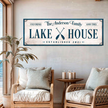 Load image into Gallery viewer, Personalized Lake House Sign IV